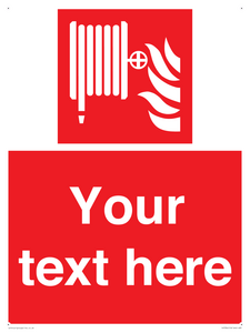 Custom Fire hose reel Sign